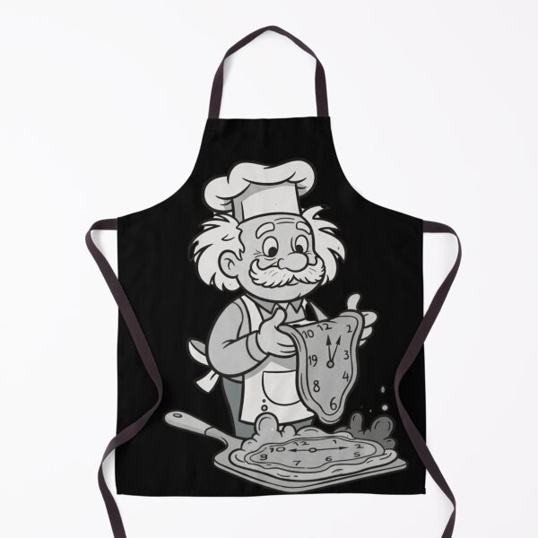 Item preview, BW-Retro Cartoon Einstein x Surrealism — Melting Pizza Clock Tribute Art designed and sold by VieBelieve.