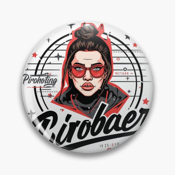 Item preview, Hipster Girl with Red Glasses - Streetwear Logo Design designed and sold by GenZFashion000.