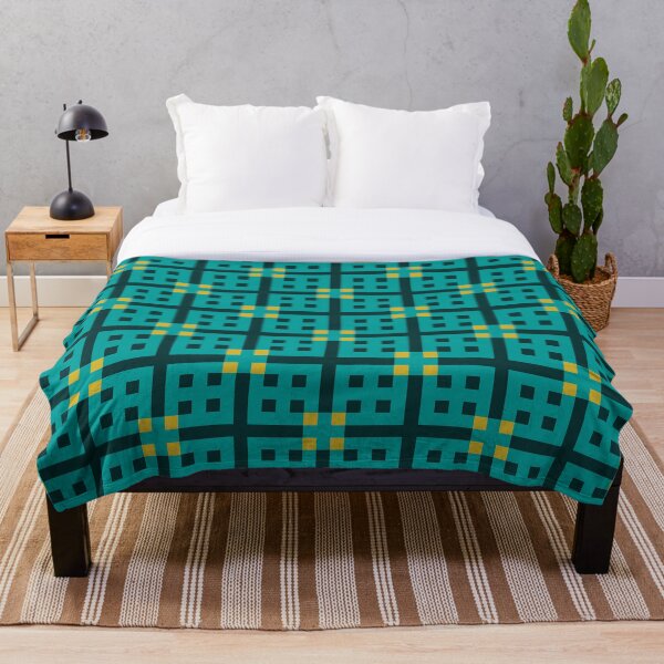 Item preview, Geometric Tiles – Tropical Teal on Juniper designed and sold by colorofmagic.
