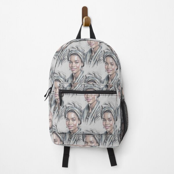 Item preview, Elegant Woman With Headwrap And Scarf Portrait By Merch, Limited Edition designed and sold by COOPERFRINK.