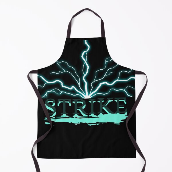 Item preview, "Strike" Black, neon White Lightning, Digital Text Art designed and sold by PlagueTSH.