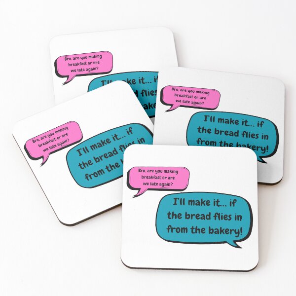 Item preview, Funny Breakfast Flying Bread Dialogue designed and sold by Saragoza.