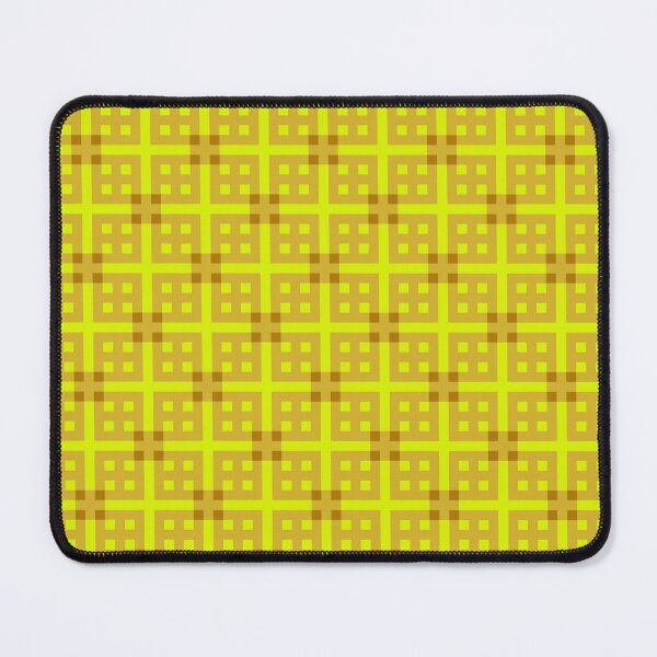 Item preview, Geometric Tiles – Brown on Neon Lime designed and sold by colorofmagic.