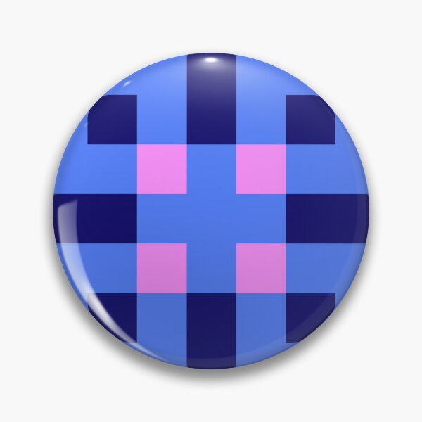 Aperçu de l'œuvre Carreaux géométriques – Rose sur bleu fluo créée et vendue par colorofmagic.