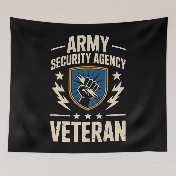 Item preview, Military USA Security Agency Veteran Patriotic designed and sold by BakeryDozen.