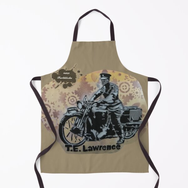 Item preview, Portrait of T.E. Lawrence on his motorcycle designed and sold by marysfarbklecks.