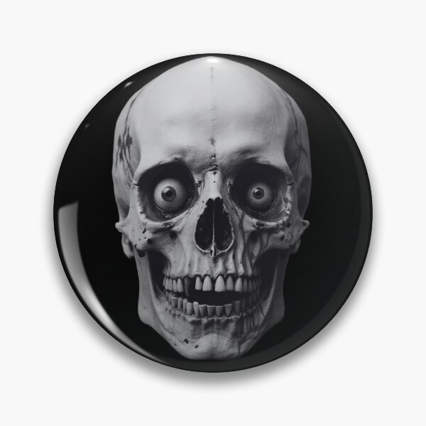 Item preview, Bloodshot Eyed Skull For Creepy Halloween Energy designed and sold by e-camelleone.