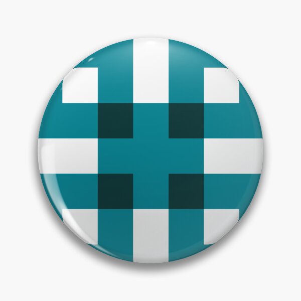 Item preview, Geometric Tiles – Ocean Teal on White designed and sold by colorofmagic.