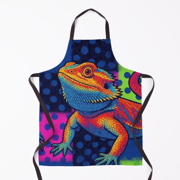 Item preview, Playful Polka Dot Patchwork Bearded Dragon Pattern designed and sold by HausKatz.