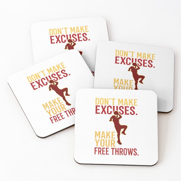 Item preview, Make Your Free Throws T-Shirt – No Excuses Basketball Quote Tee by Zyorakhi Fashion designed and sold by Zyorakhi Fashion.
