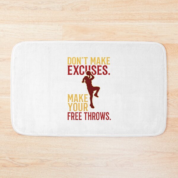 Item preview, Make Your Free Throws T-Shirt – No Excuses Basketball Quote Tee by Zyorakhi Fashion designed and sold by Zyorakhi Fashion.