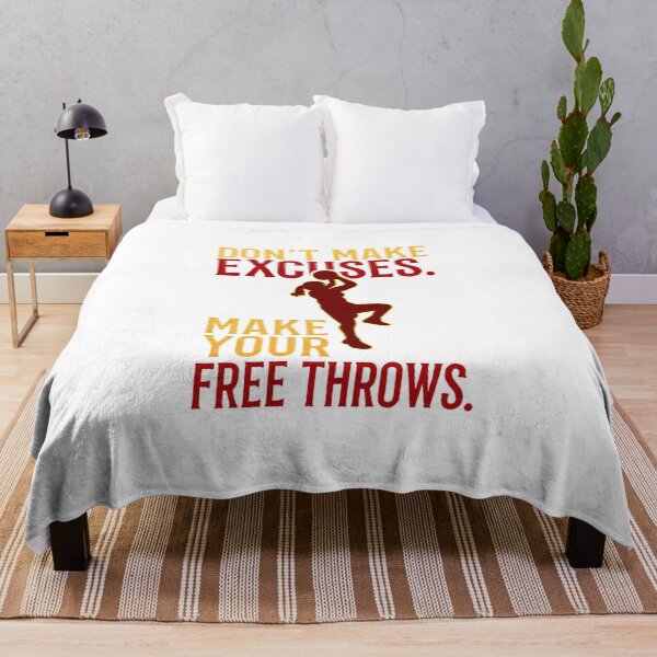 Item preview, Make Your Free Throws T-Shirt – No Excuses Basketball Quote Tee by Zyorakhi Fashion designed and sold by Zyorakhi Fashion.