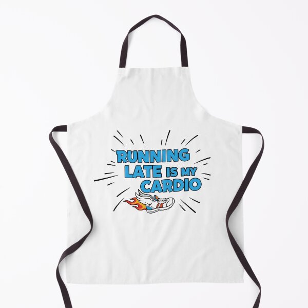 Item preview, Funny Fitness Sticker – Running Late Is My Cardio designed and sold by HKD-Design.
