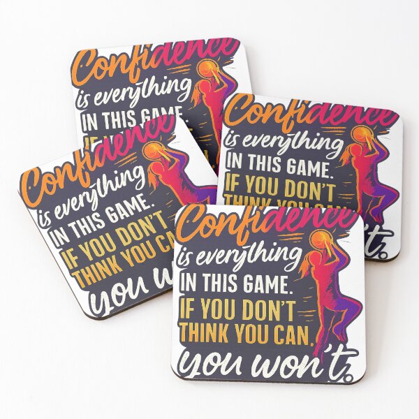 Item preview, Confidence Is Everything Basketball T-Shirt – Motivational Sports Quote Tee by Zyorakhi Fashion designed and sold by Zyorakhi Fashion.