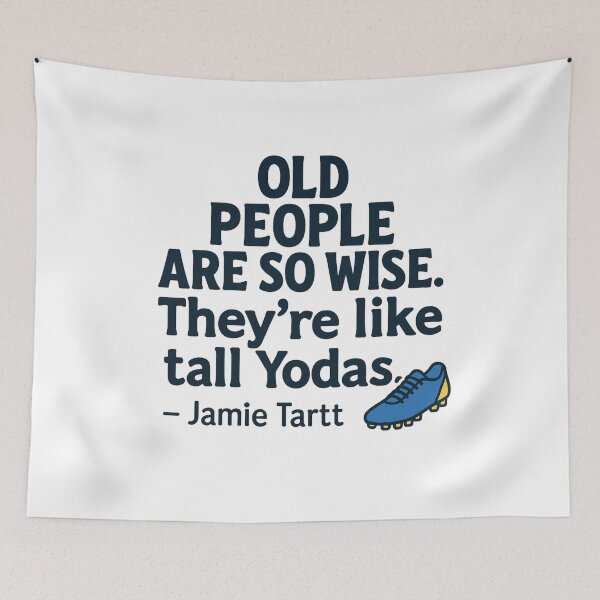 Item preview, Old People Are So Wise – Jamie Tartt Tall Yodas Quote designed and sold by ArtCulturalist.