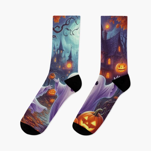 Item preview, Friendly Ghosts & Pumpkin Spirits designed and sold by AmetistLight.