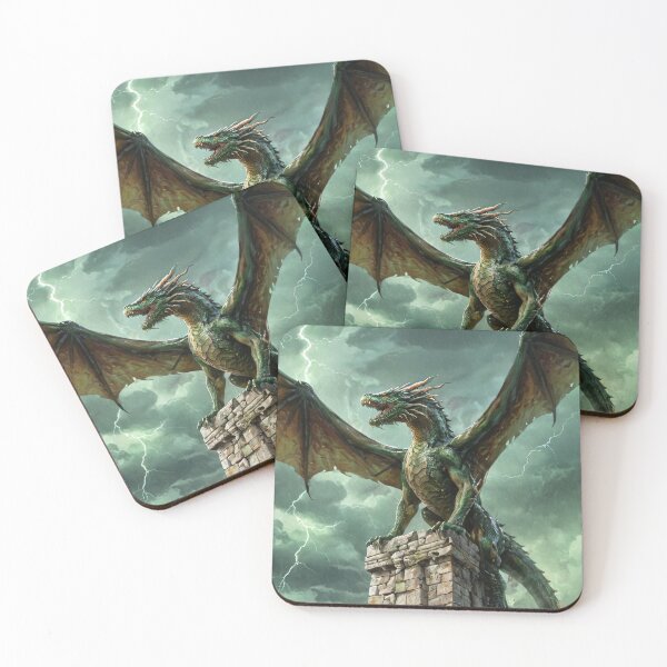 Item preview, Dragon rests atop a plinth designed and sold by Charon's Wares.