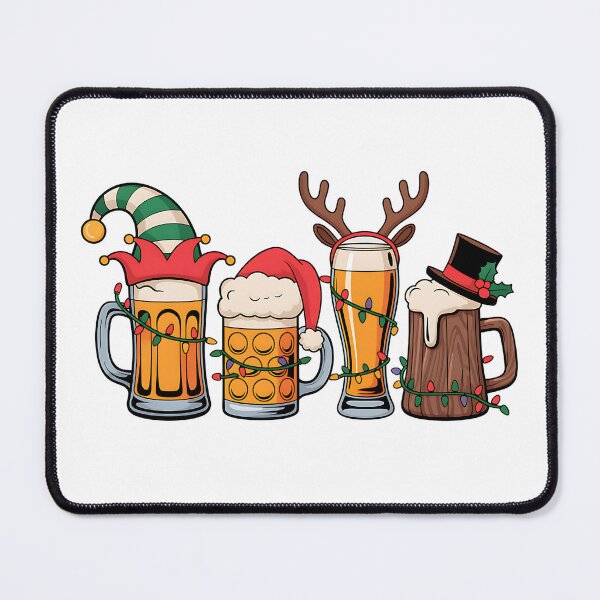 Item preview, Christmas Beer Mugs — Santa, Elf & Reindeer Holiday Brew designed and sold by Jaanussar.
