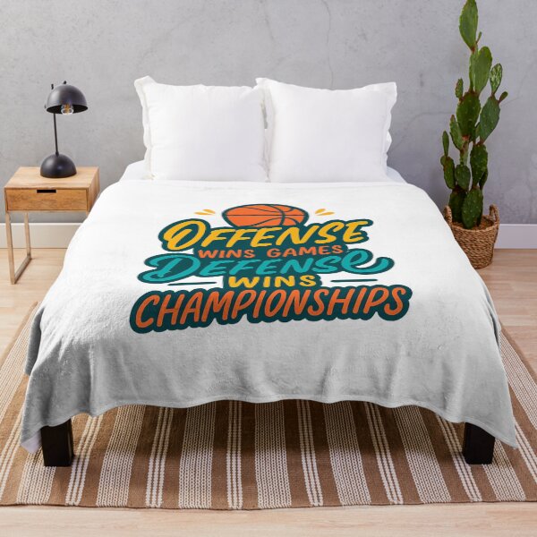 Item preview, Offense Wins Games, Defense Wins Championships T-Shirt – Basketball Mindset Tee by Zyorakhi Fashion designed and sold by Zyorakhi Fashion.