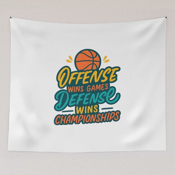 Item preview, Offense Wins Games, Defense Wins Championships T-Shirt – Basketball Mindset Tee by Zyorakhi Fashion designed and sold by Zyorakhi Fashion.