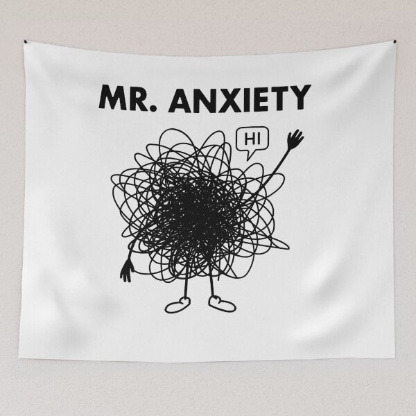 Item preview, Mr Anxiety Funny Anxiety Parody designed and sold by Gamma-Ray.
