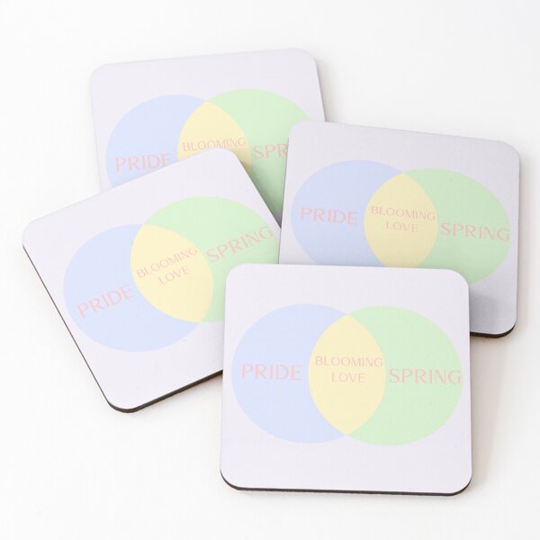 Item preview, Pride + Spring = Blooming Love Venn Diagram  designed and sold by StrictlyPride.