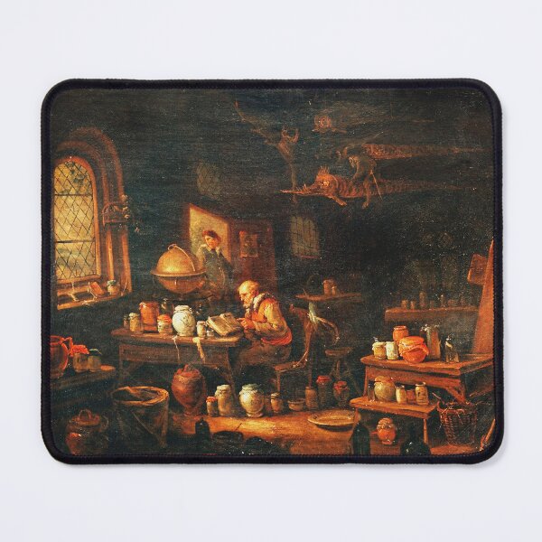 Item preview, An Alchemist Or Apothecary In His Laboratory  = Egbert van Heemskerck (1634 – 1704) designed and sold by Vintage Designs +.