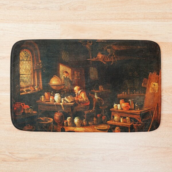 Item preview, An Alchemist Or Apothecary In His Laboratory  = Egbert van Heemskerck (1634 – 1704) designed and sold by Vintage Designs +.