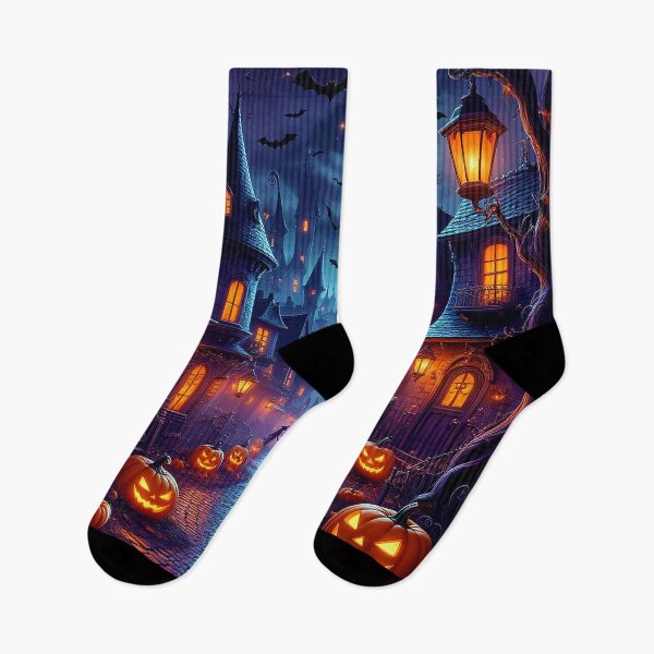 Item preview, Magical Halloween City at Night designed and sold by AmetistLight.