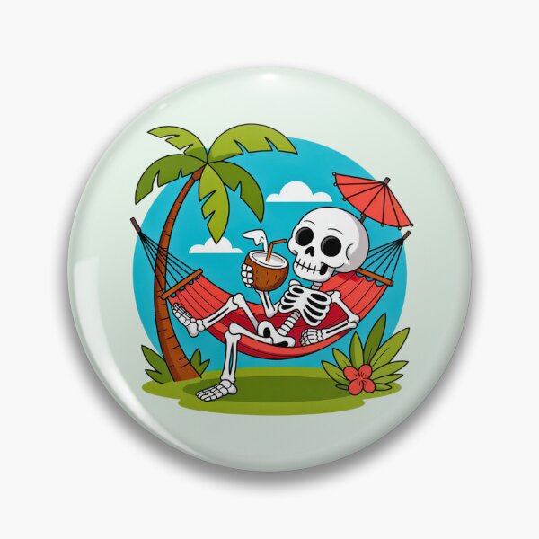 Item preview, Skeleton in Hammock with Coconut designed and sold by VibrArtco.