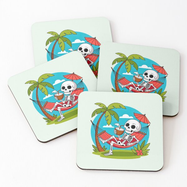 Item preview, Skeleton in Hammock with Coconut designed and sold by VibrArtco.