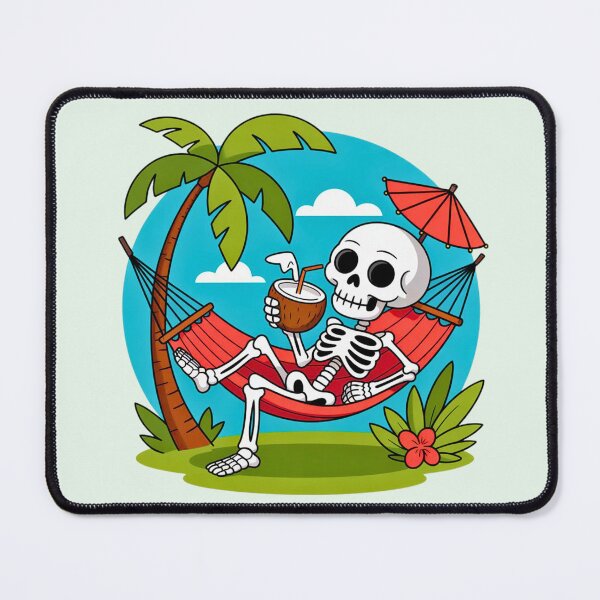 Item preview, Skeleton in Hammock with Coconut designed and sold by VibrArtco.