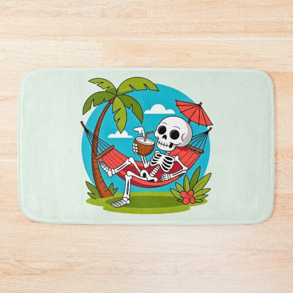 Item preview, Skeleton in Hammock with Coconut designed and sold by VibrArtco.