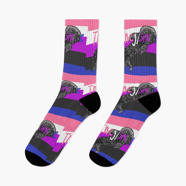 Item preview, They/she/he gender fluid flag with whaleshark  designed and sold by Swirling_UniverseShop.