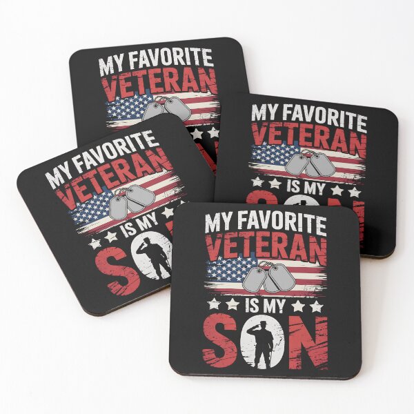 Item preview, My Favorite Veteran Is My Son Usa Flag Veterans Day designed and sold by BakeryDozen.