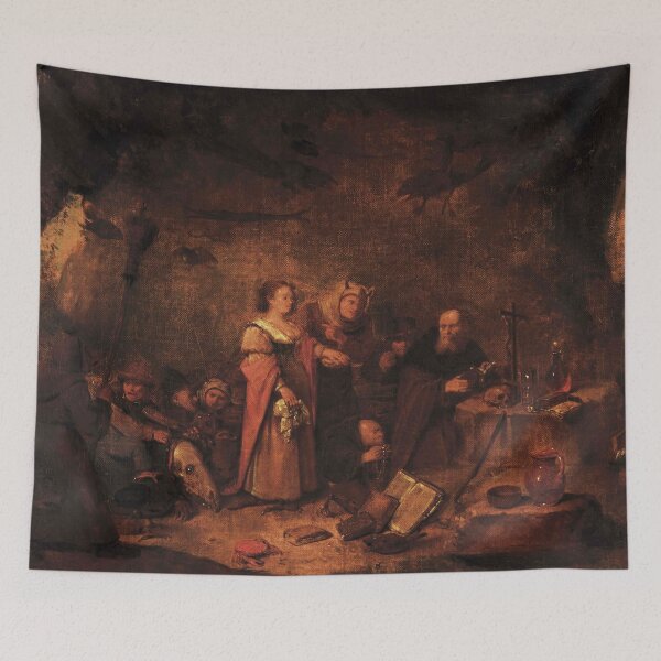 Item preview, "The Temptation of Saint Anthony." - Egbert van Heemskerck (1634 – 1704) designed and sold by Vintage Designs +.