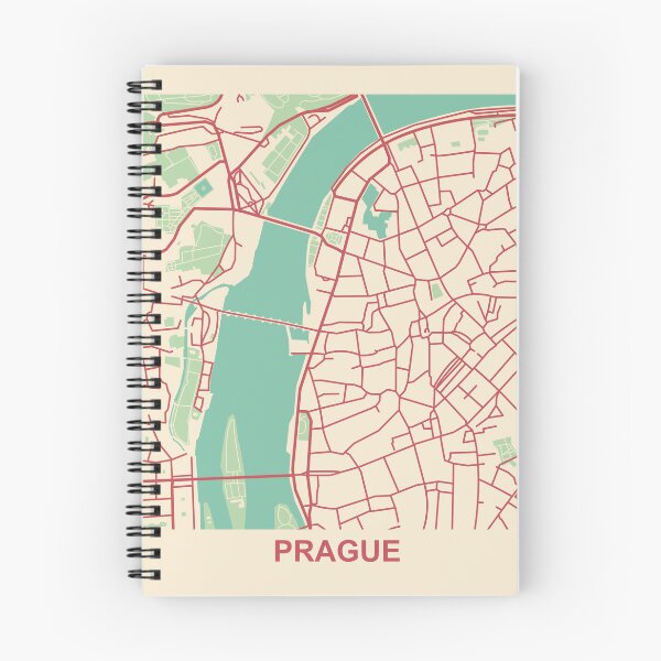 Item preview, Prague Map (Czech Republic) designed and sold by MapsByLeo.
