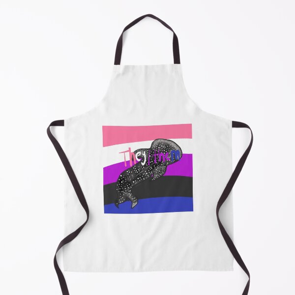 Item preview, They/them genderfluid flag with whaleshark designed and sold by Swirling_UniverseShop.