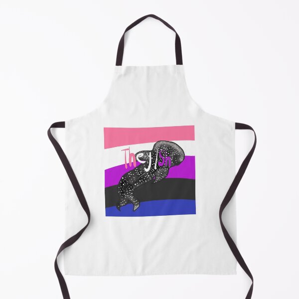 Item preview, They/she genderfluid flag with whaleshark designed and sold by Swirling_UniverseShop.