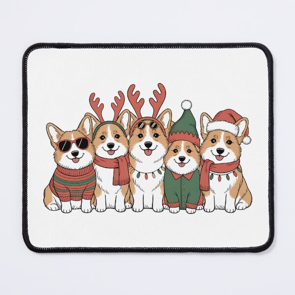 Item preview, Corgi Christmas Crew — Cute Festive Dogs designed and sold by Jaanussar.