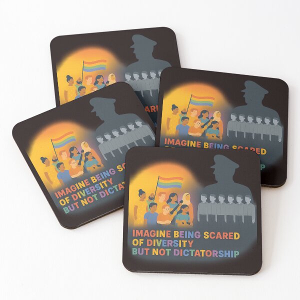 Item preview, Imagine Being Scared of Diversity But Not Dictatorship – Political Activism Design designed and sold by FrameFlow.