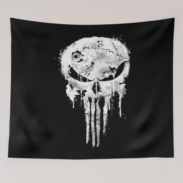 Item preview, Ultra Punisher Skull Torn designed and sold by AlexandriaCorke.