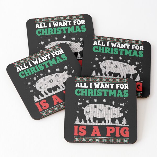 Item preview, Pig Christmas - All I Want for Christmas Is a Pig designed and sold by Jaanussar.