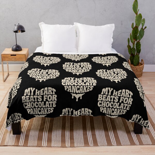 Item preview, My Heart Beats for Chocolate Pancakes – Funny Foodie Quote designed and sold by SnappyPNG.