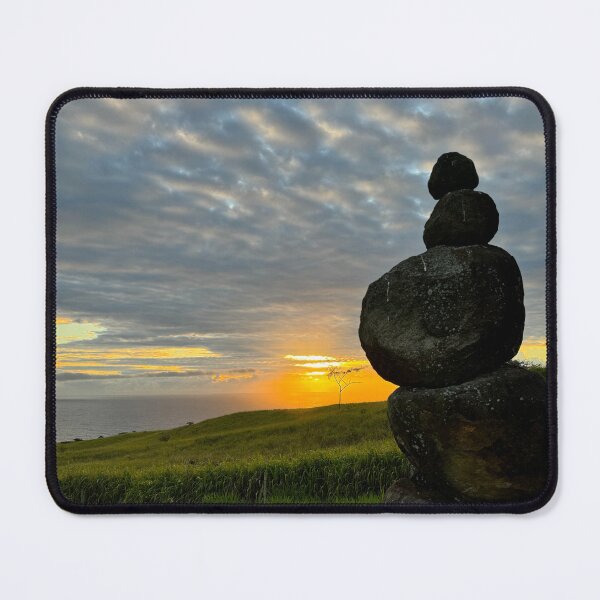 Item preview, Stone Cairn at Sunset Horizon designed and sold by TrisaThyme.