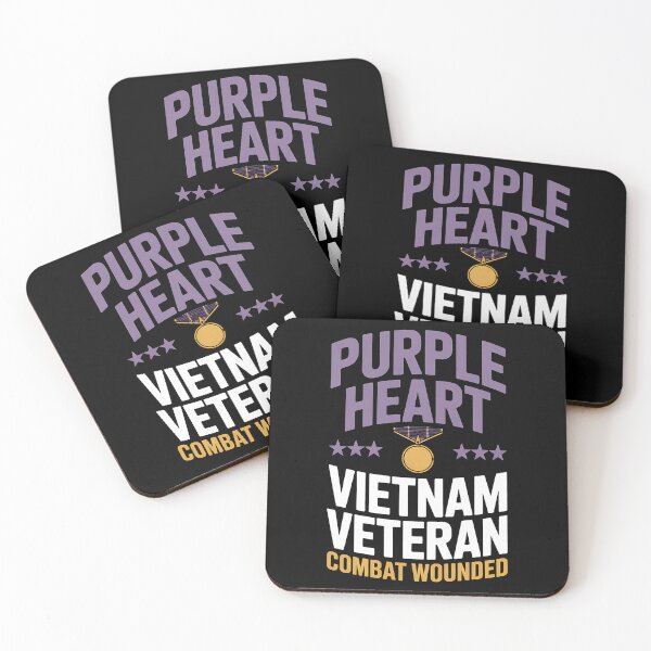 Item preview, Purple Heart Vietnam Veteran Combat Wounded Proud Patriotic designed and sold by BakeryDozen.