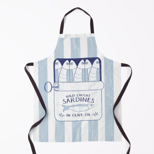 Item preview, Retro Sardine Can on Stripes designed and sold by HotHibiscus.