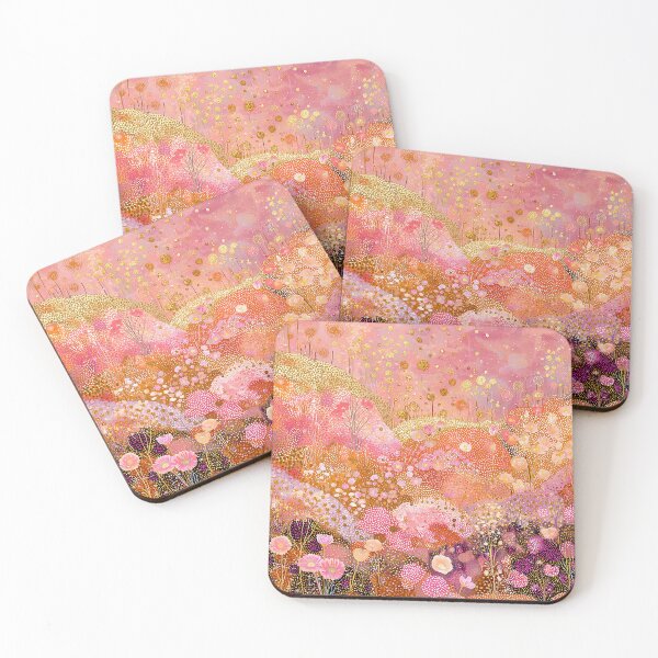 Item preview, Abstract Pink Floral Landscape designed and sold by Neika Shimm Designs.