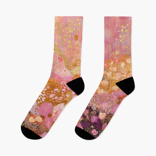 Item preview, Abstract Pink Floral Landscape designed and sold by Neika Shimm Designs.