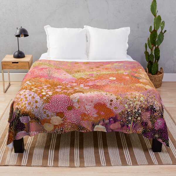 Item preview, Abstract Pink Floral Landscape designed and sold by Neika Shimm Designs.